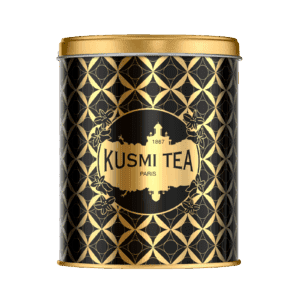 Pusta puszka na 300g herbaty Kusmi edycja świąteczna 2025 czarna